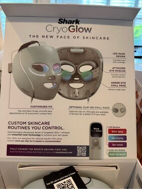 Shark CryoGlow LED Skincare Mask - Gray
